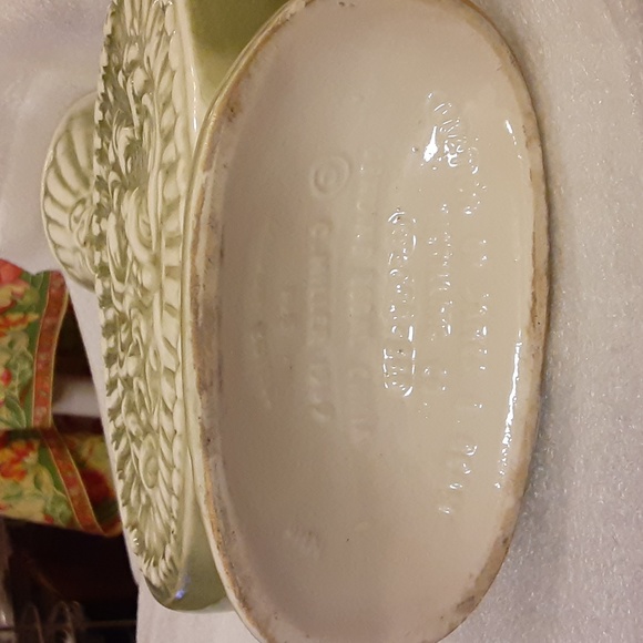 Jim Bean Distillery Regal China Yellow Roses Grn Vintage Whiskey Decanter 12" - Picture 14 of 14